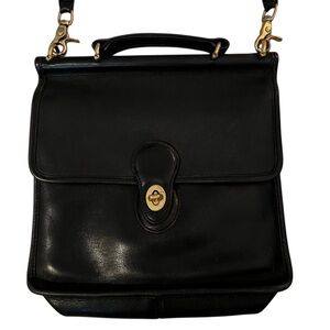 Vintage Coach Black Willis handbag